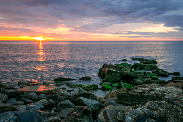 Sunset on Grandview Island, Fox Hill, Hampton, VA