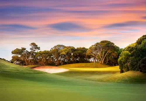 Sunset at Golden Horseshoe Golf Club